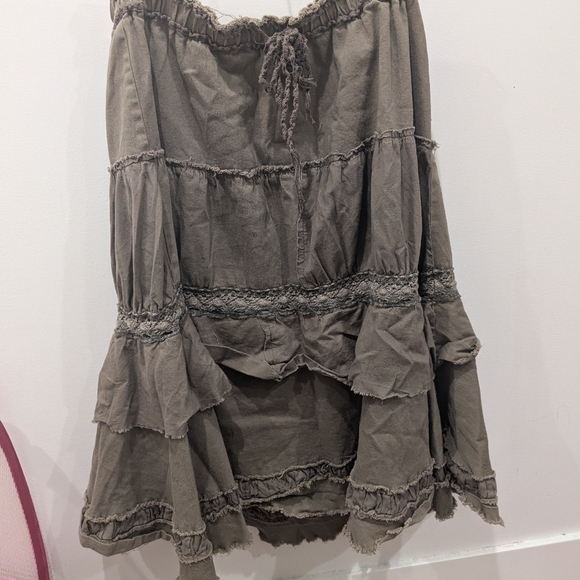 Army green fairy core skirt - Picture 1 of 2